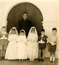 Luis, Nieves, Maribel, Manolo y Melchor con D. Diego