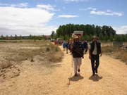Vista de la marcha al llegar al Castrn