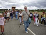 Nos acercamos a Santa Croya y no hay otro remedio que pisar el asfalto