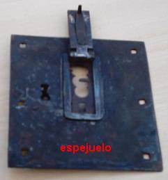 Embellecedor de la cerradura, vista exterior.