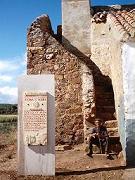 Monolito del Camino de santiago recientemente colocado por la Fundacin Ramos de Castro, Amigos del Camino de Santiago.