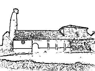 Iglesia de Bercianos (efecto de ordenador)